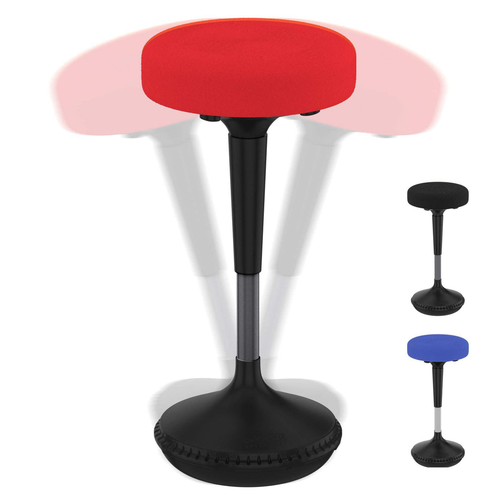 Red Tall Swivel Active Balance Chair - Homeroots - Flyclothing LLC