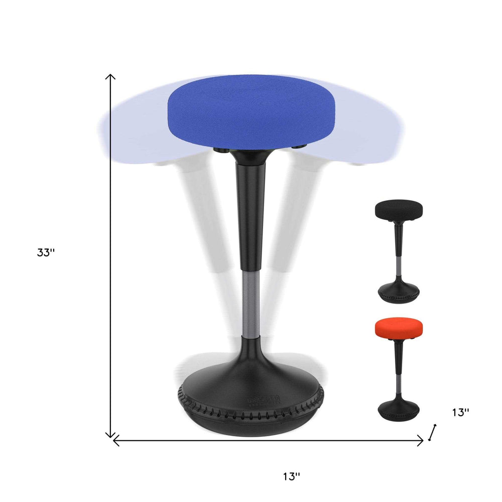 Blue Tall Swivel Active Balance Chair - Homeroots - Flyclothing LLC