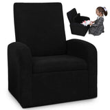 Kids Black Comfy Upholstered Recliner Chair with Storage - Homeroots - Flyclothing LLC