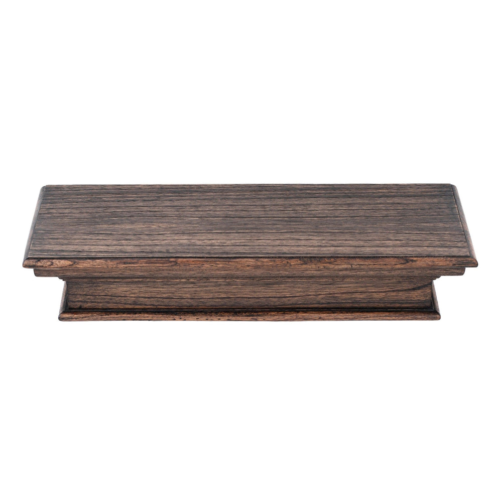 24" Rustic Brown and Black Floating Shelf - Homeroots - Flyclothing LLC