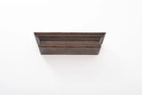 24" Rustic Brown and Black Floating Shelf - Homeroots - Flyclothing LLC