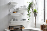 47" Classic White XL Floating Wall Shelf - Homeroots - Flyclothing LLC