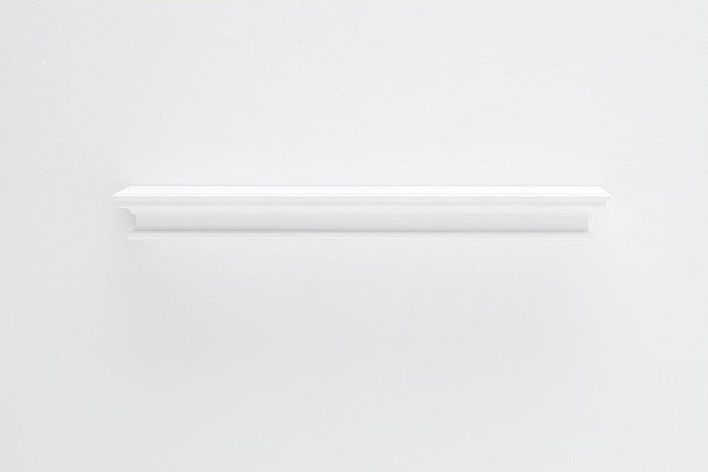 47" Classic White XL Floating Wall Shelf - Homeroots - Flyclothing LLC