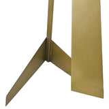 60" Brass Traditional Shaped Floor Lamp With White Novelty Shade - Homeroots - Flyclothing LLC