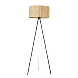 58" Matte Black Tripod Floor Lamp With Shade - Homeroots - Flyclothing LLC