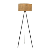 58" Matte Black Tripod Floor Lamp With Shade - Homeroots - Flyclothing LLC