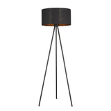 58" Matte Tripod Floor Lamp With Black Drum Shade - Homeroots - Flyclothing LLC