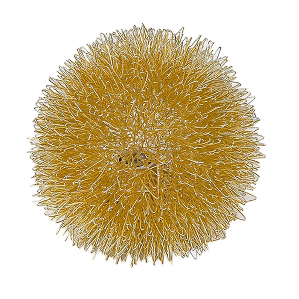 Gold Metal Sunburst Accent Wall Lamp - Homeroots - Flyclothing LLC