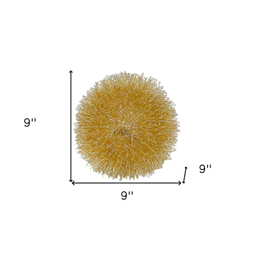 Gold Metal Sunburst Accent Wall Lamp - Homeroots - Flyclothing LLC