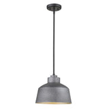 Barnes 1-Light Gray Convertible Pendant - Homeroots - Flyclothing LLC