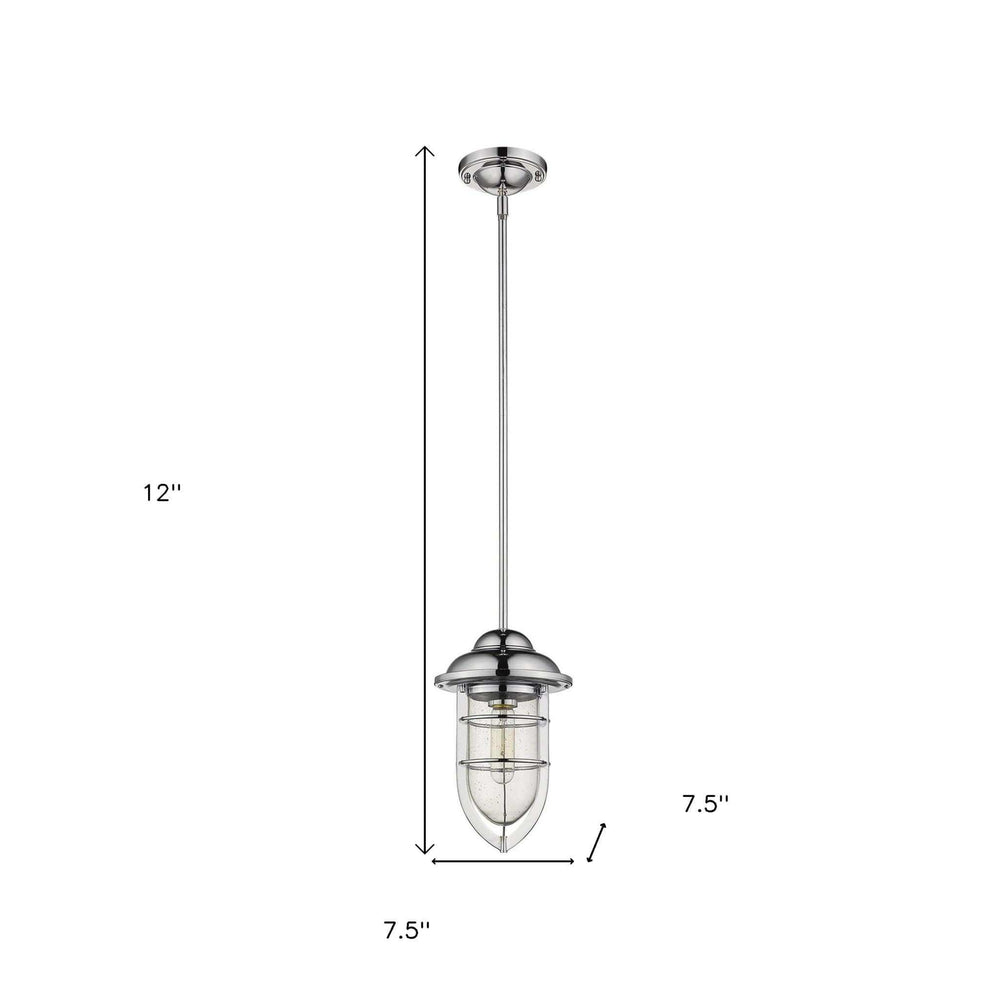 Silver Teardrop Shape Pendant Light - Homeroots - Flyclothing LLC