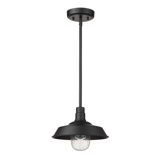 Matte Black Shallow Plate Adjustable Pendant Light - Homeroots - Flyclothing LLC