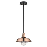 Shiny Copper Shallow Plate Adjustable Pendant Light - Homeroots - Flyclothing LLC