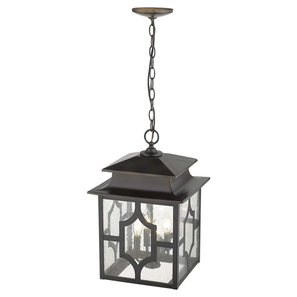 Calvert 4-Light Oil-Rubbed Bronze Hanging Lantern - Homeroots - Flyclothing LLC