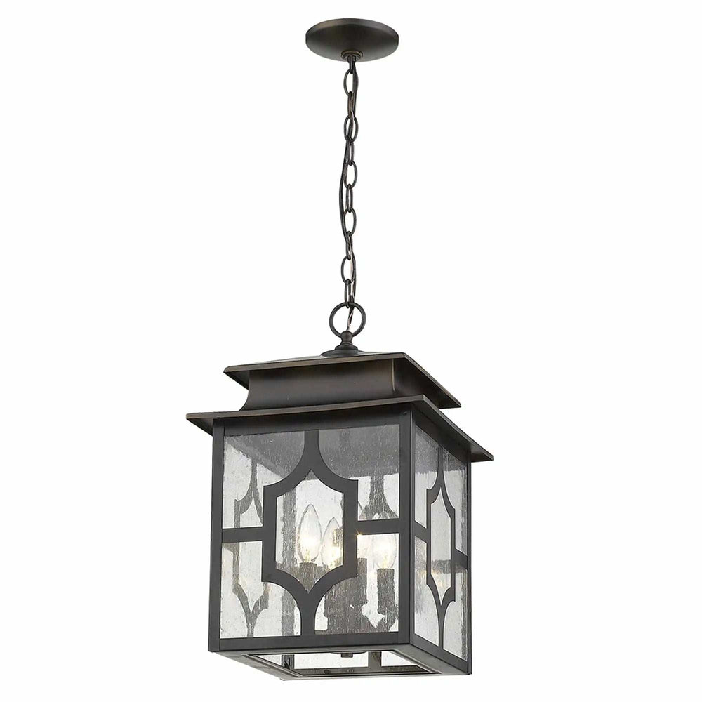 Calvert 4-Light Oil-Rubbed Bronze Hanging Lantern - Homeroots - Flyclothing LLC