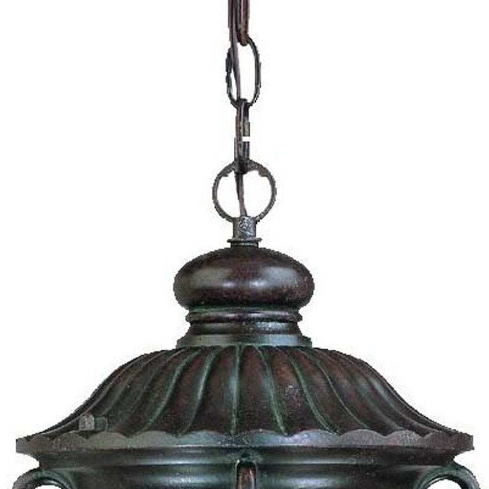 Naples 1-Light Marbelized Mahogany Hanging Light - Homeroots - Flyclothing LLC