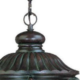 Naples 1-Light Marbelized Mahogany Hanging Light - Homeroots - Flyclothing LLC