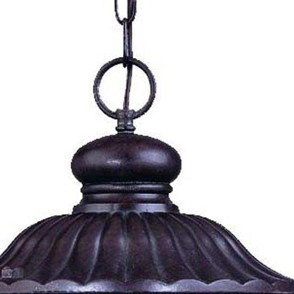 Naples 3-Light Marbelized Mahogany Hanging Light - Homeroots - Flyclothing LLC