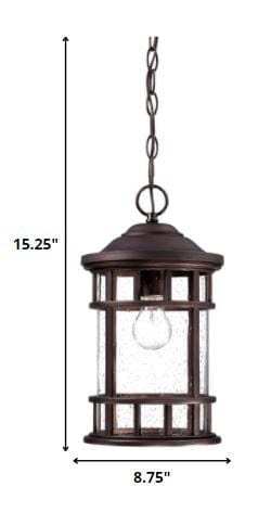 Antique Bronze Canister Hanging Light - Homeroots - Flyclothing LLC