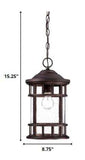 Antique Bronze Canister Hanging Light - Homeroots - Flyclothing LLC
