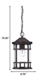 Matte Black Canister Hanging Light - Homeroots - Flyclothing LLC