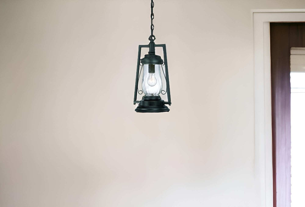Matte Black Oil Lamp Hanging Light - Homeroots - Flyclothing LLC