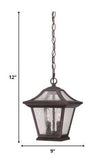 Antique Bronze Birdhouse Shape Outdoor Hanging Light - Homeroots - Flyclothing LLC