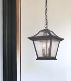 Matte Black Birdhouse Shape Outdoor Hanging Light - Homeroots - Flyclothing LLC