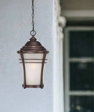Frosted Glass Bronze Lantern Hanging Light - Homeroots - Flyclothing LLC
