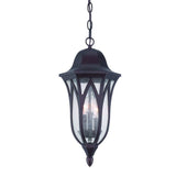 Matte Black Geometric Glass Hanging Light - Homeroots - Flyclothing LLC