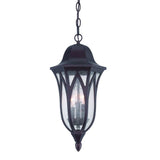 Matte Black Geometric Glass Hanging Light - Homeroots - Flyclothing LLC