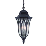 Antique Bronze Geometric Glass Hanging Light - Homeroots - Flyclothing LLC