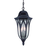 Antique Bronze Geometric Glass Hanging Light - Homeroots - Flyclothing LLC