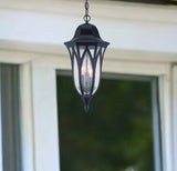 Antique Bronze Geometric Glass Hanging Light - Homeroots - Flyclothing LLC