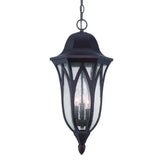 XL Matte Black Geometric Glass Hanging Light - Homeroots - Flyclothing LLC