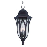 XL Matte Black Geometric Glass Hanging Light - Homeroots - Flyclothing LLC