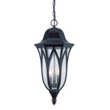 XL Antique Bronze Geometric Glass Hanging Light - Homeroots - Flyclothing LLC