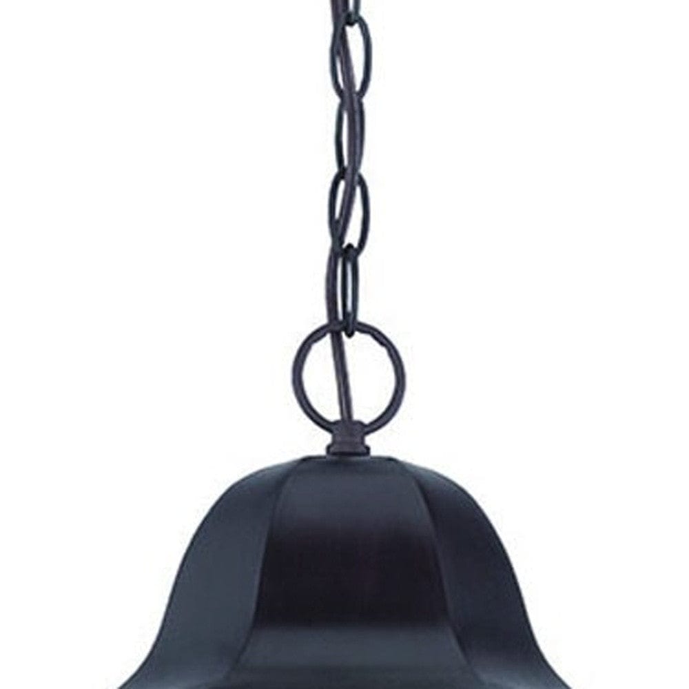 XL Antique Bronze Geometric Glass Hanging Light - Homeroots - Flyclothing LLC