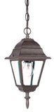 Antique Brown Beveled Glass Outdoor Hanging Light - Homeroots - Flyclothing LLC