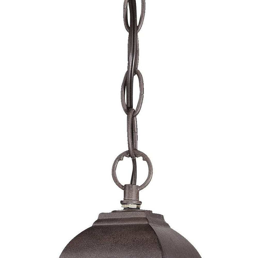Antique Brown Beveled Glass Outdoor Hanging Light - Homeroots - Flyclothing LLC