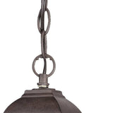 Antique Brown Beveled Glass Outdoor Hanging Light - Homeroots - Flyclothing LLC
