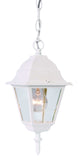 Distressed White Beveled Glass Outdoor Hanging Light - Homeroots - Flyclothing LLC