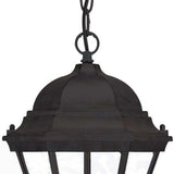 Three Light Matte Black Carousel Lantern Hanging Light - Homeroots - Flyclothing LLC
