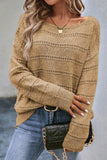 Boat Neck Dropped Shoulder Sweater - Trendsi - Flyclothing LLC