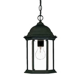 Matte Black Glass Lantern Hanging Light - Homeroots - Flyclothing LLC