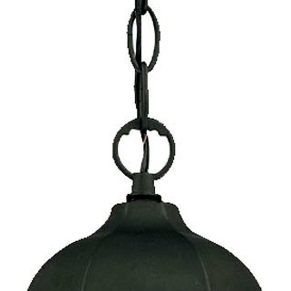Matte Black Glass Lantern Hanging Light - Homeroots - Flyclothing LLC