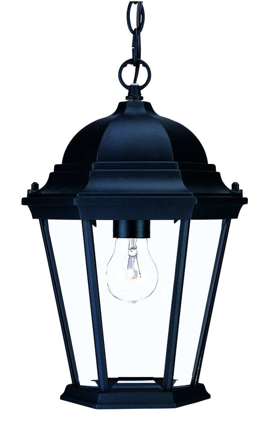Matte Black Domed Glass Lantern Hanging Light - Homeroots - Flyclothing LLC