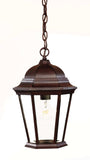 Dark Brown Domed Glass Lantern Hanging Light - Homeroots - Flyclothing LLC