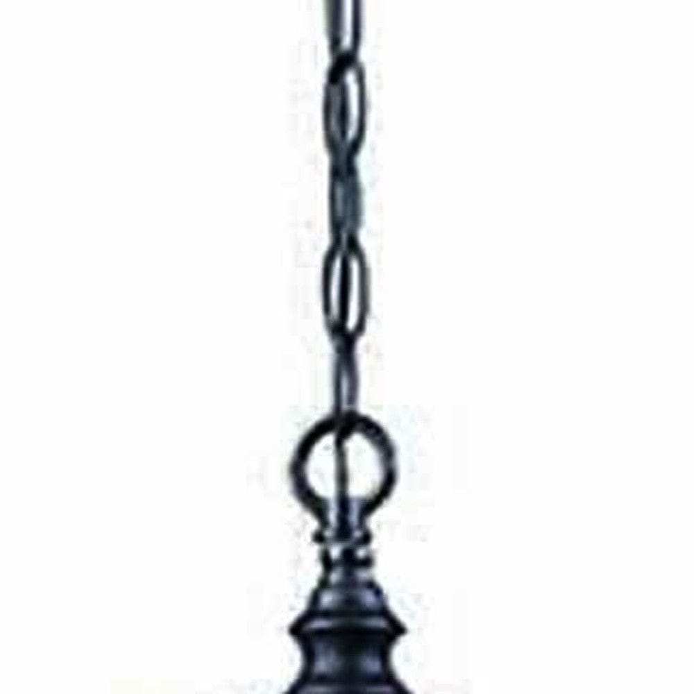 Three Light Matte Black Eastern Lantern Hanging Light - Homeroots - Flyclothing LLC