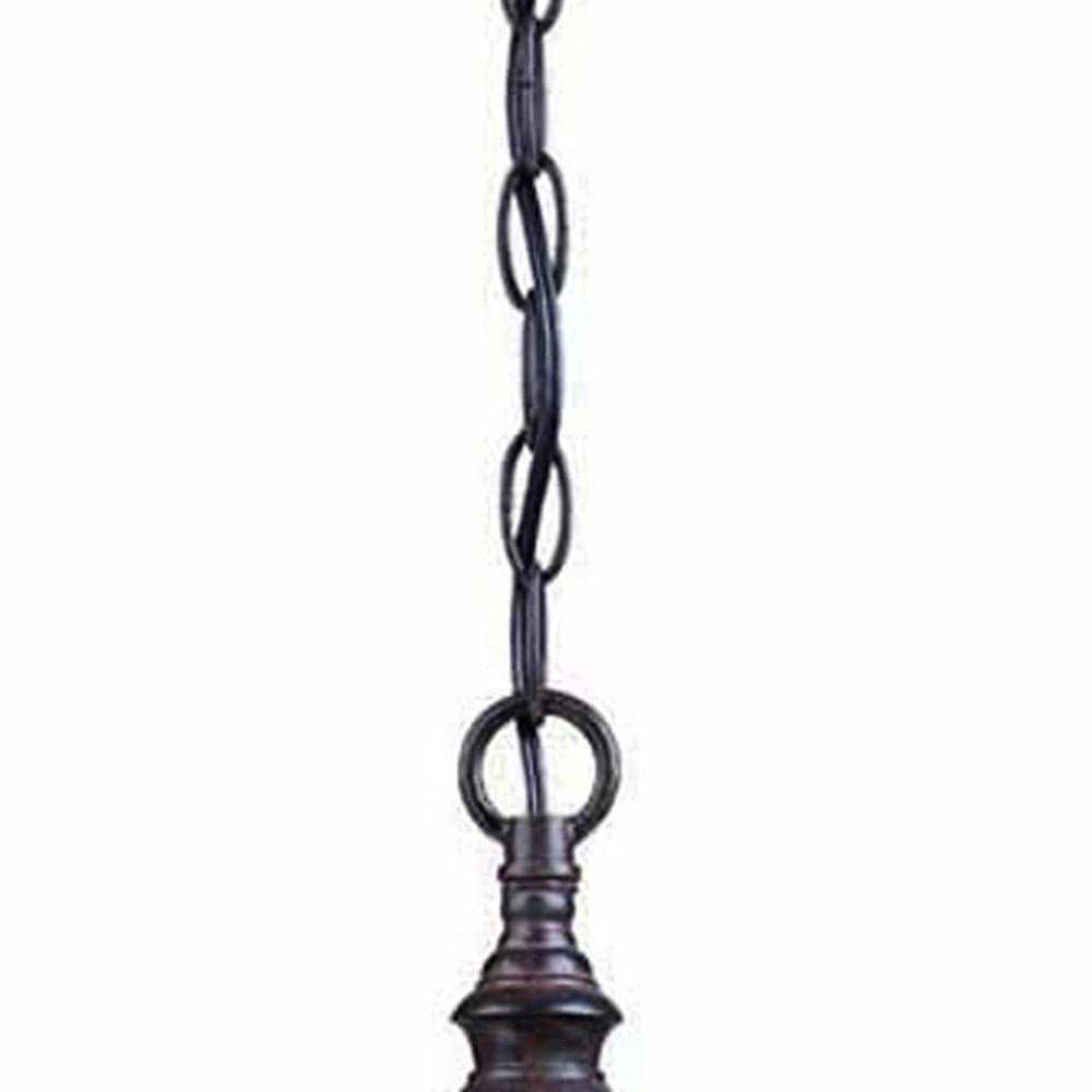 Three Light Dark Brown Eastern Lantern Hanging Light - Homeroots - Flyclothing LLC